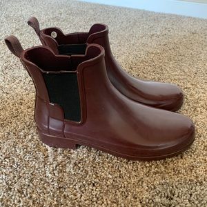 Maroon Hunter Rain Booties